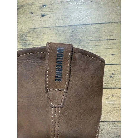 EXCELLENT!!! Wolverine Men DD Work Wellington Work Boots Leather Sz 9 W04727 - Picture 6 of 11